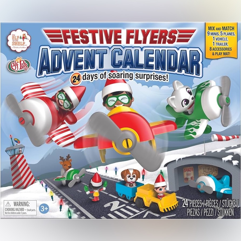 Elf On The Shelf “Festive Flyers” Aviation themed Advent Calendar NIB